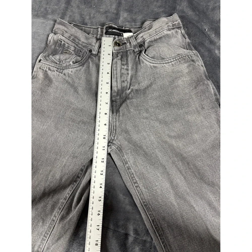 Rocawear Mens Baggy Denim Shorts Gray Faded Wide Leg‎ Y2K Streetwear Size 31